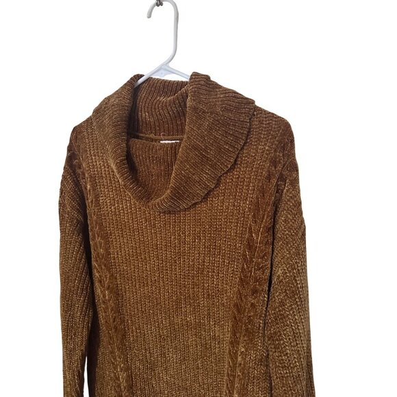 Isabel Maternity by Ingrid & Isabel brown cowl neck sweater size XL - Picture 7 of 7